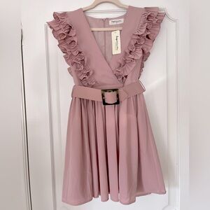 Blush Ruffled Dress